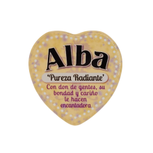 Imán Nombre Alba Cerámica