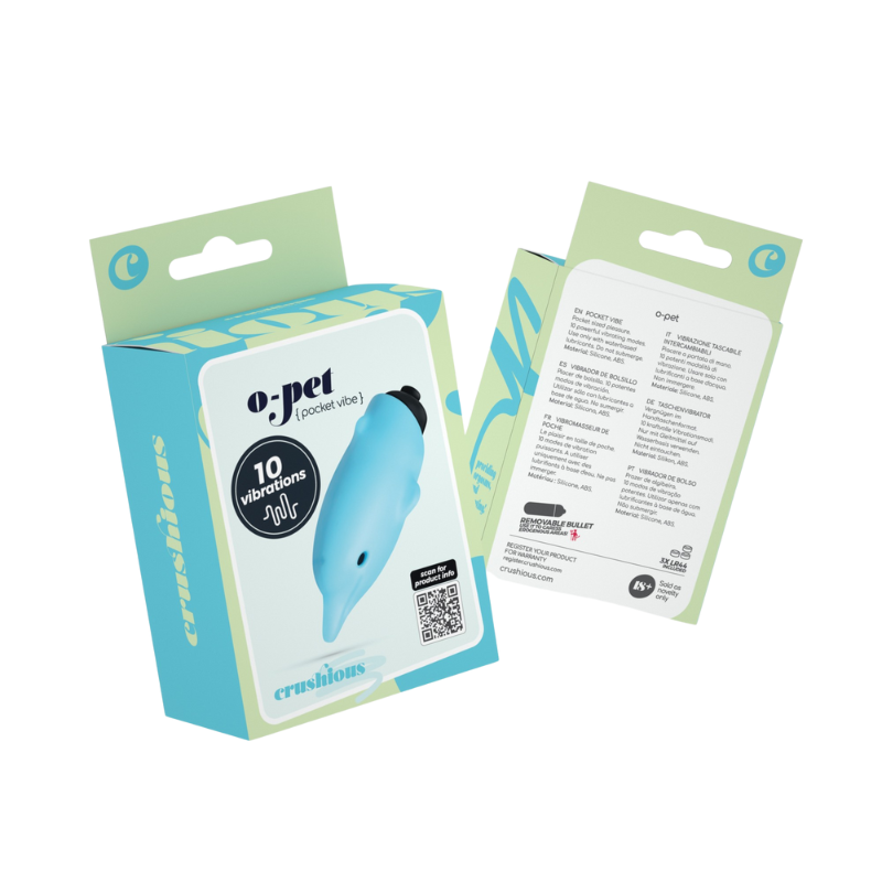 Bala Vibradora de Pilas O-Pet Delfín Crushious