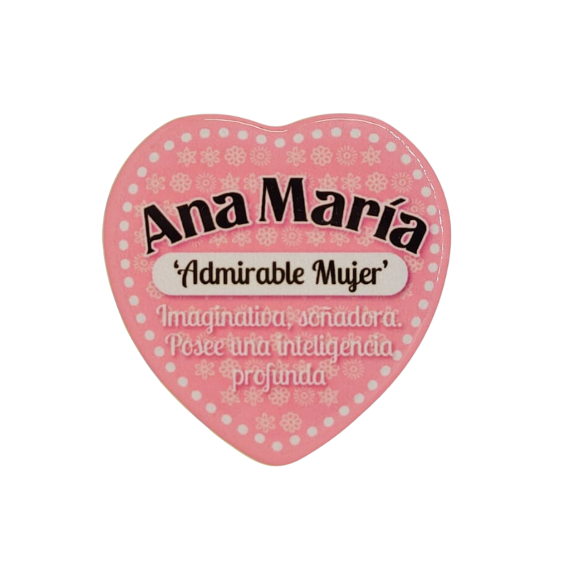 Imán Nombre Ana María Cerámica