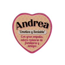 Imán Nombre Andrea Cerámica