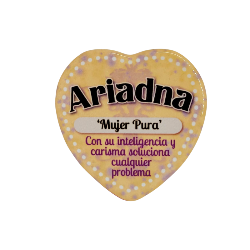 Imán Nombre Ariadna Cerámica