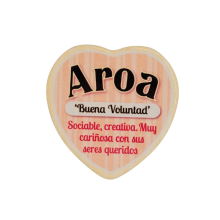 Imán Nombre Aroa Cerámica