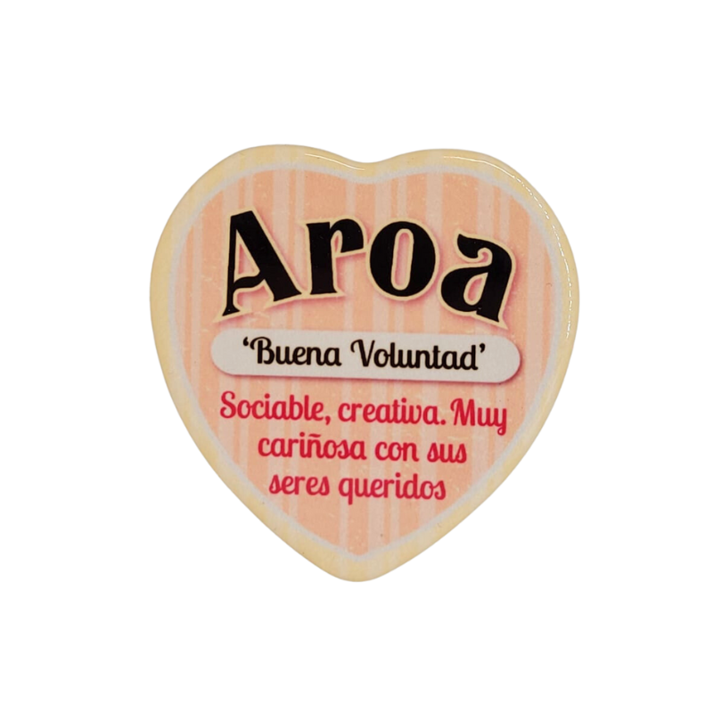 Imán Nombre Aroa Cerámica