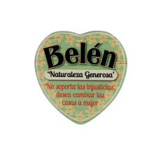 Imán Nombre Belén Cerámica