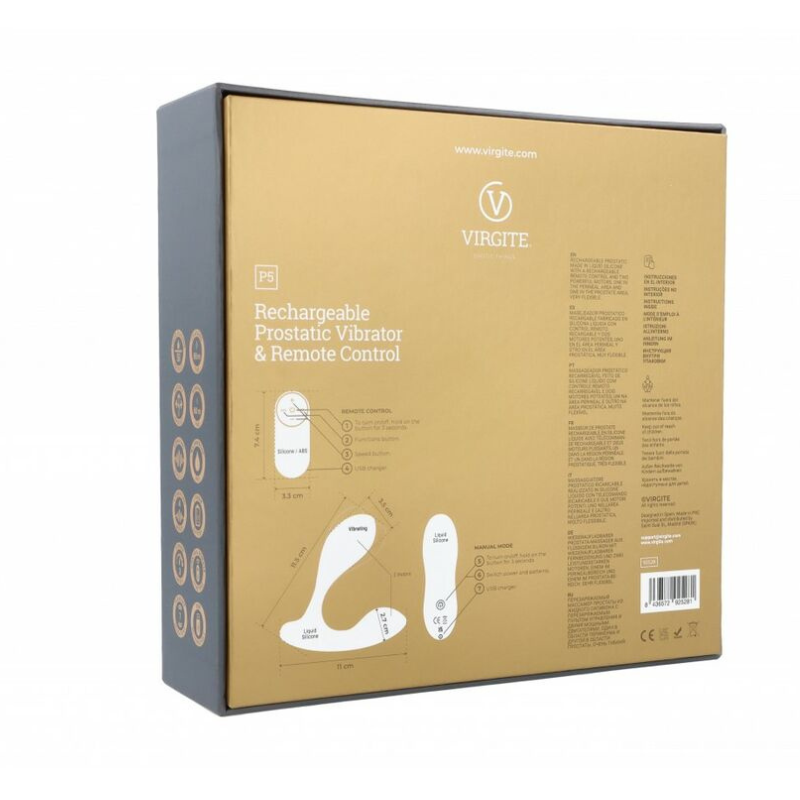 Estimulador Prostático Recargable Virgite P5