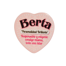 Imán Nombre Berta Cerámica