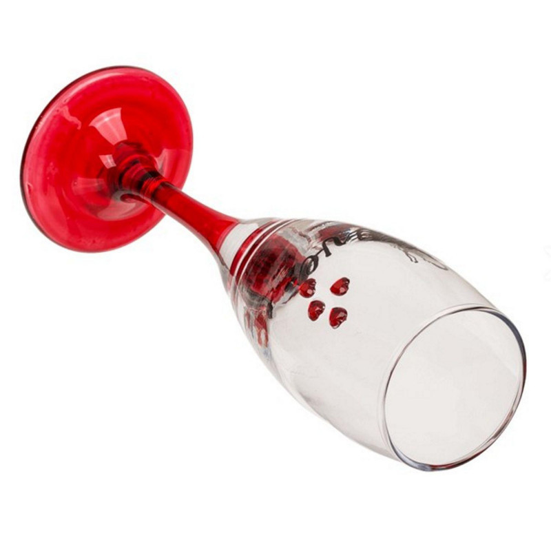 Set Copas Champagne Love Corazones