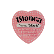 Imán Nombre Blanca Cerámica