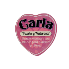 Imán Nombre Carla Cerámica