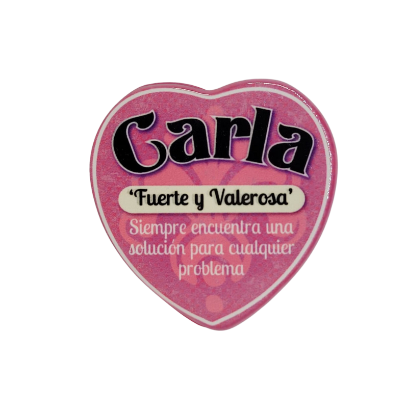 Imán Nombre Carla Cerámica