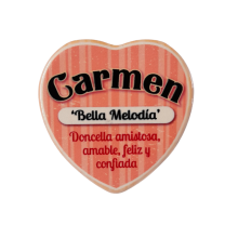 Imán Nombre Carmen Cerámica