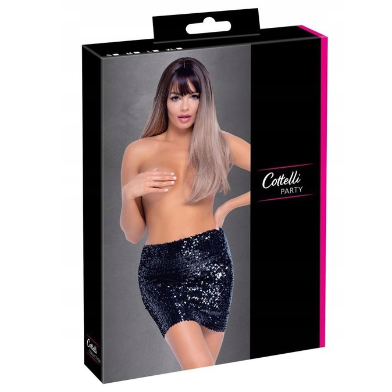 Falda Elástica Lentejuelas Cottelli Collection