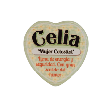 Imán Nombre Celia Cerámica