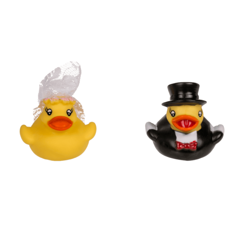 Patitos de Goma Diseño Recién Casados