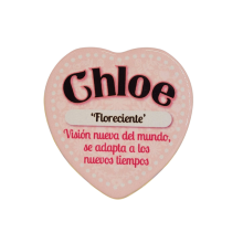 Imán Nombre Chloe Cerámica