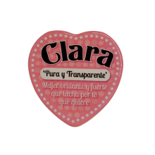 Imán Nombre Clara Cerámica