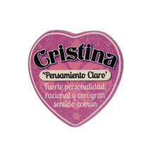 Imán Nombre Cristina Cerámica