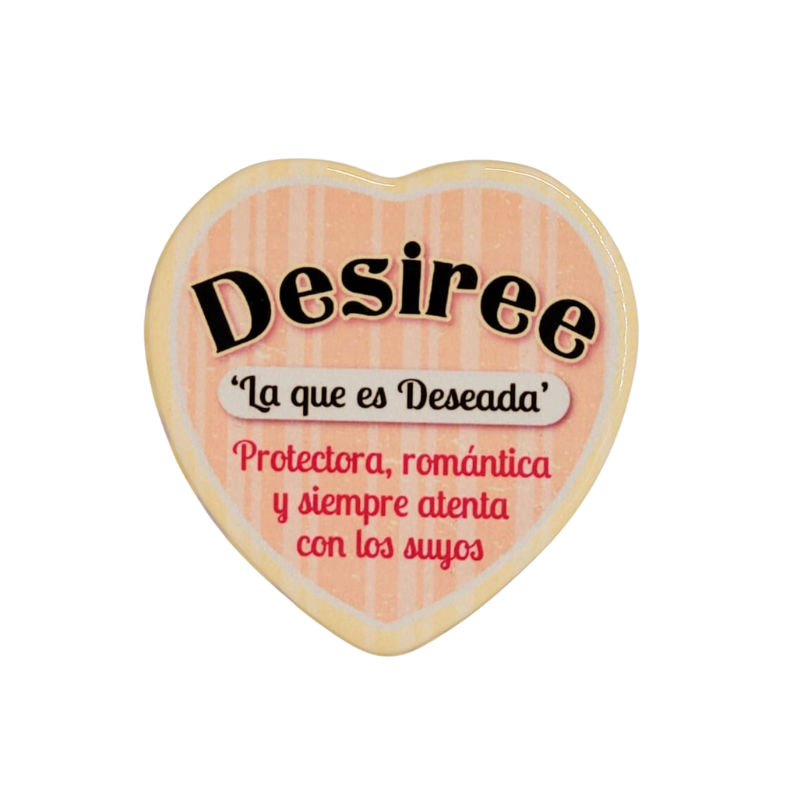 Imán Nombre Desiree Cerámica