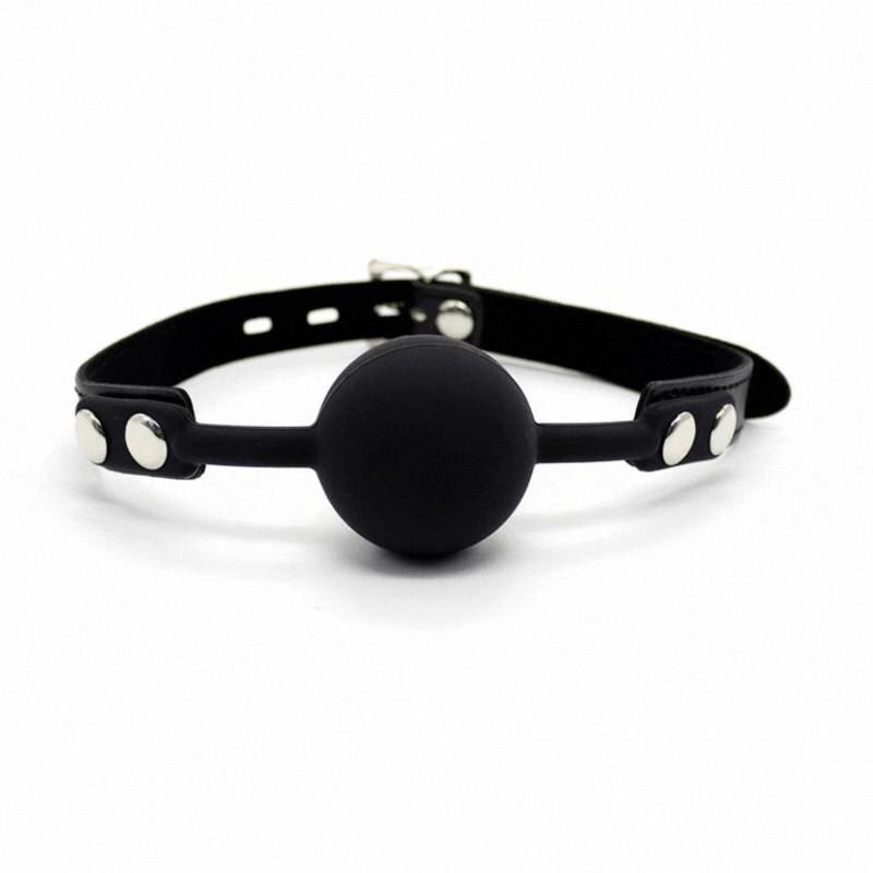 Mordaza Maciza Silicona Con Candado