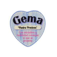 Imán Nombre Gema Cerámica