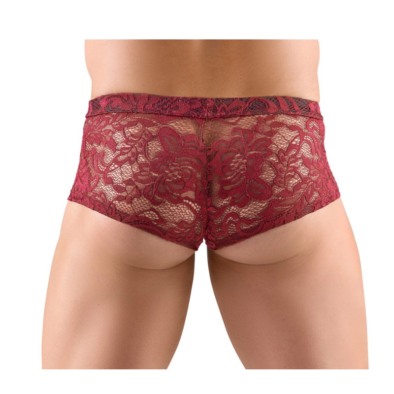 Bóxer Svenjoyment Encaje Burdeos