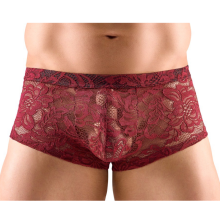 Bóxer Svenjoyment Encaje Burdeos