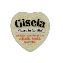 Imán Nombre Gisela Cerámica