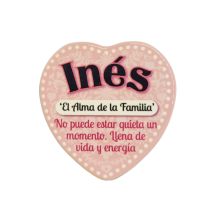 Imán Nombre Inés Cerámica