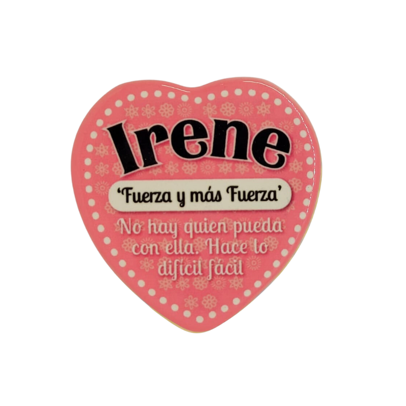 Imán Nombre Irene Cerámica