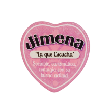 Imán Nombre Jimena Cerámica