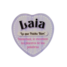 Imán Nombre Laia Cerámica