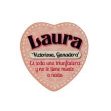 Imán Nombre Laura Cerámica