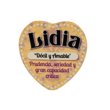 Imán Nombre Lidia Cerámica