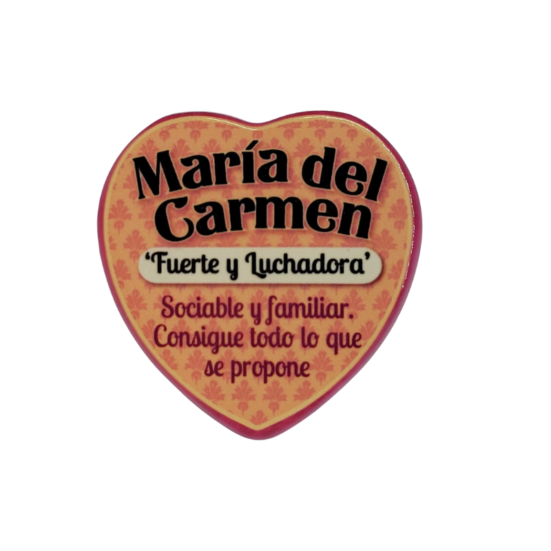 Imán Nombre María del Carmen Cerámica