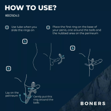 Anillo Vibrador Recargable Boners