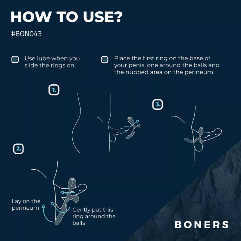 Anillo Vibrador Recargable Boners