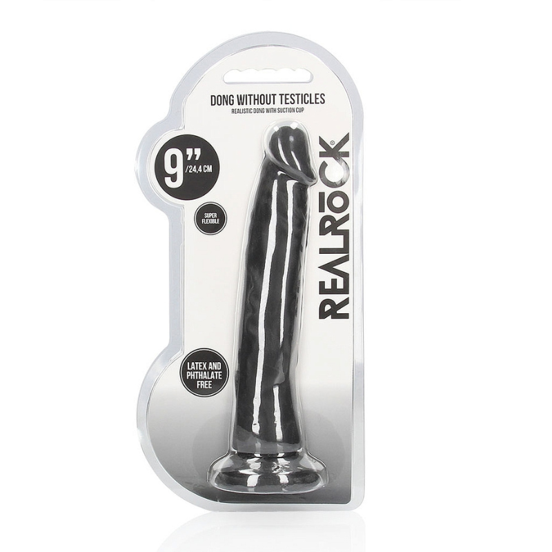 Dildo Realrock Flexible Negro 9"
