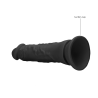 Dildo Realrock Flexible Negro 9"