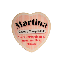 Imán Nombre Martina Cerámica