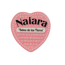 Imán Nombre Naiara Cerámica
