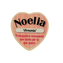 Imán Nombre Noelia Cerámica