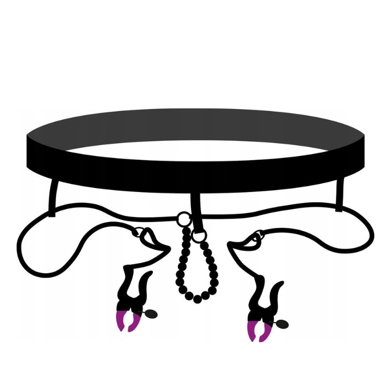 Tanga Pinzas Labios Vaginales Bad Kitty