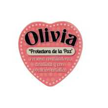 Imán Nombre Olivia Cerámica