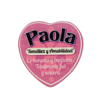 Imán Nombre Paola Cerámica