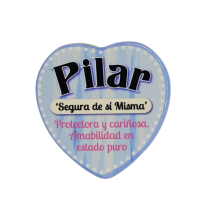 Imán Nombre Pilar Cerámica