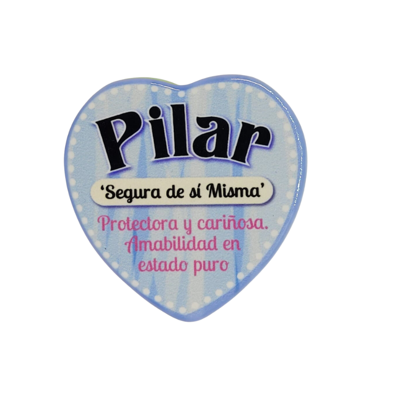 Imán Nombre Pilar Cerámica