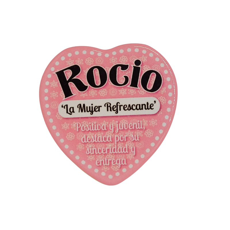Imán Nombre Rocío Cerámica