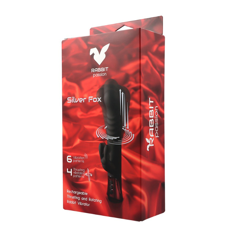 Impulsor Rotador Vibrador Rabbit Passion Silver Fox