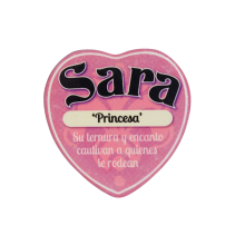 Imán Nombre Sara Cerámica