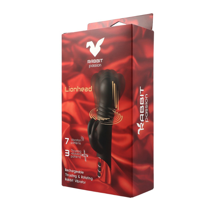 Vibrador Impulsor Rotador Rabbit Passion Lionhead